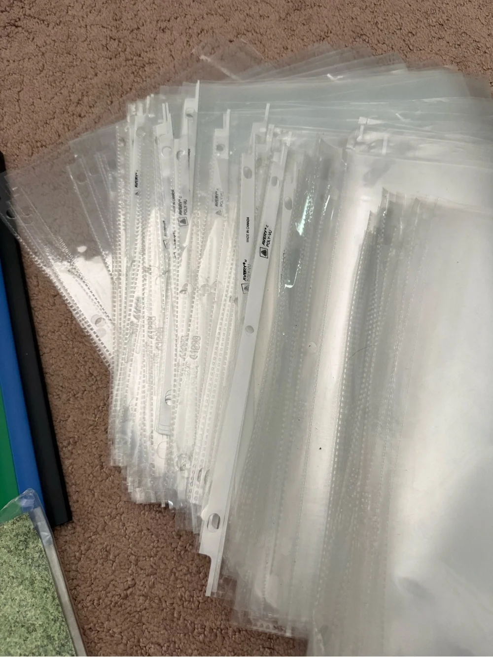 Lot of Assorted Binder Sheets, Covers, Grips | Office Supplies